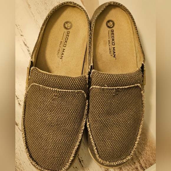 Gecko Man Walk Hero Slippers Canvas Slip on Clog with Arch Support Size M12 - Picture 4 of 10